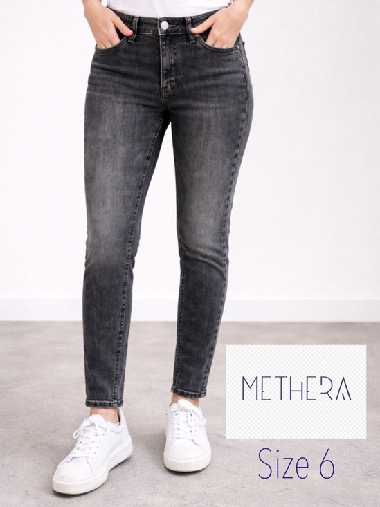 MetHera Denim - 💜🔥💙MetHara Dark GrayJeans Size 6 | Mid Rise Stretch Denim | Faded Wash